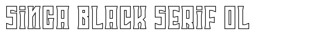 Singa Black Serif OL